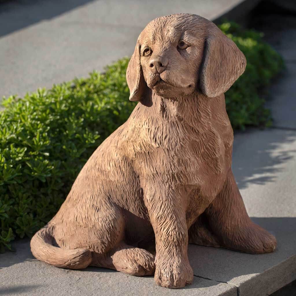 Golden Retriever Puppy Statue